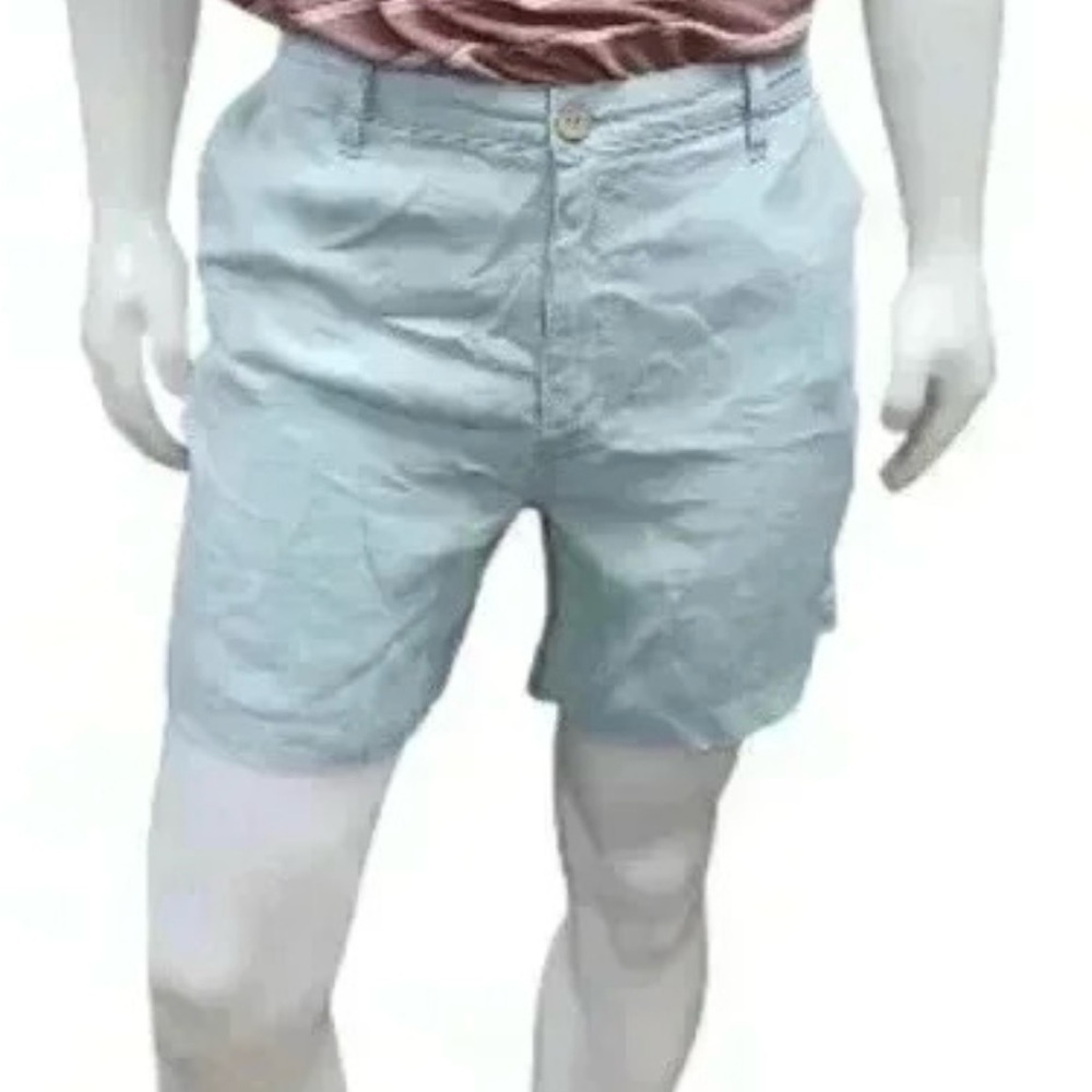 Panama Jack NWT 100% Linen Blue Walking Shorts Size 38